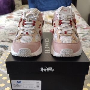 COACH Tea Rose Beechwood Sneakers Size 9.5 NIB